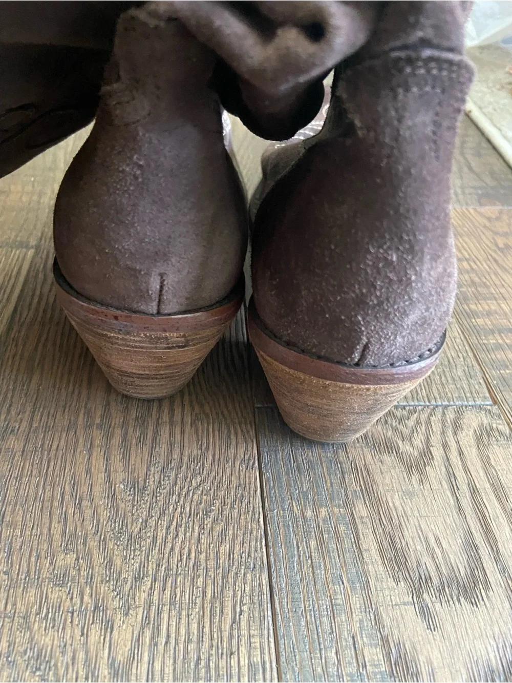 Vintage 2000s Steve Madden suede cowboy boots - Picture 4 of 7